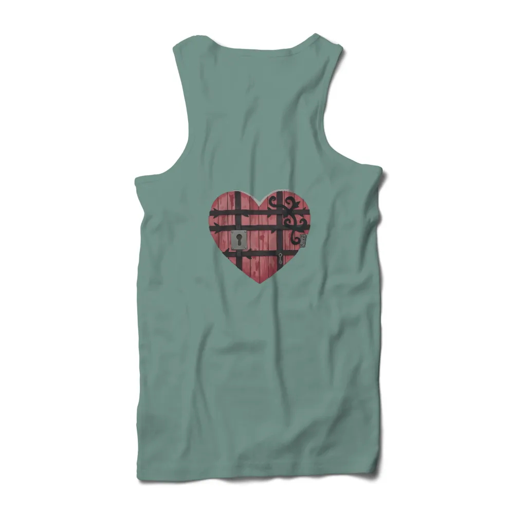 T-Shirts Design: Unlock the Mysteries of the Heart|Heart-shaped door