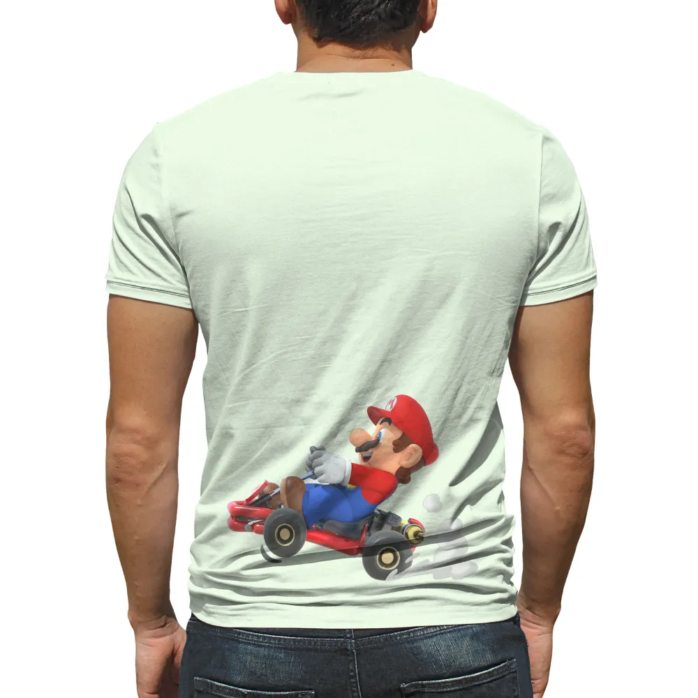 TShirt Printing: Mario Go-Kart Adventure - Gaming Nostalgia|adventure time dancing with monsters shirt