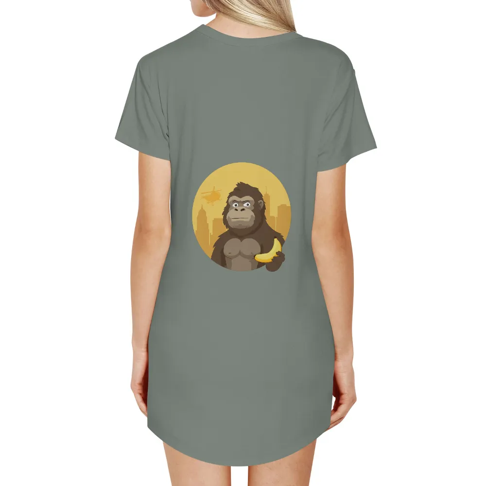 Goro the Gorilla: Tee Shirt Printing - Funny Urban Life Design|banana republic waffle knit henley