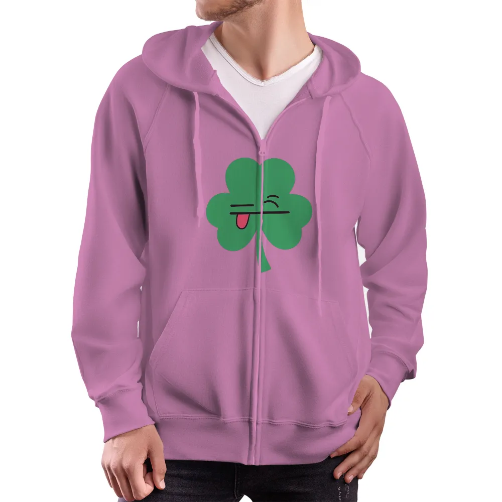 Shamrock Shenanigans: A Playful Take on Luck | T-Shirt Printing| black background