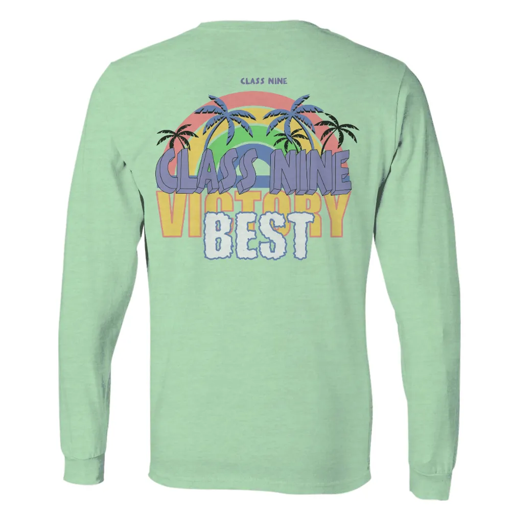 Tee Shirts Printed: Class Nine Victory Best - Rainbow, Palm Trees, Unity|reclaim the rainbow t shirt