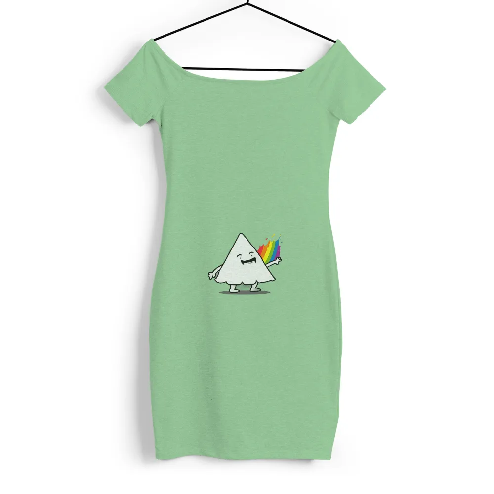 Shirts Graphic Tees: Trixie the Rainbow Triangle|rainbow sequin heart t shirt