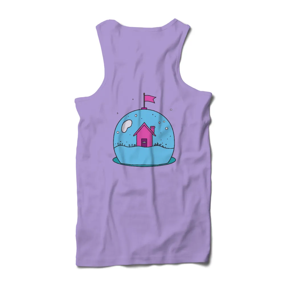 Snow Globe House: A Symbol of Warmth and Hope - T-Shirt Printing|rainbow american flag t shirt