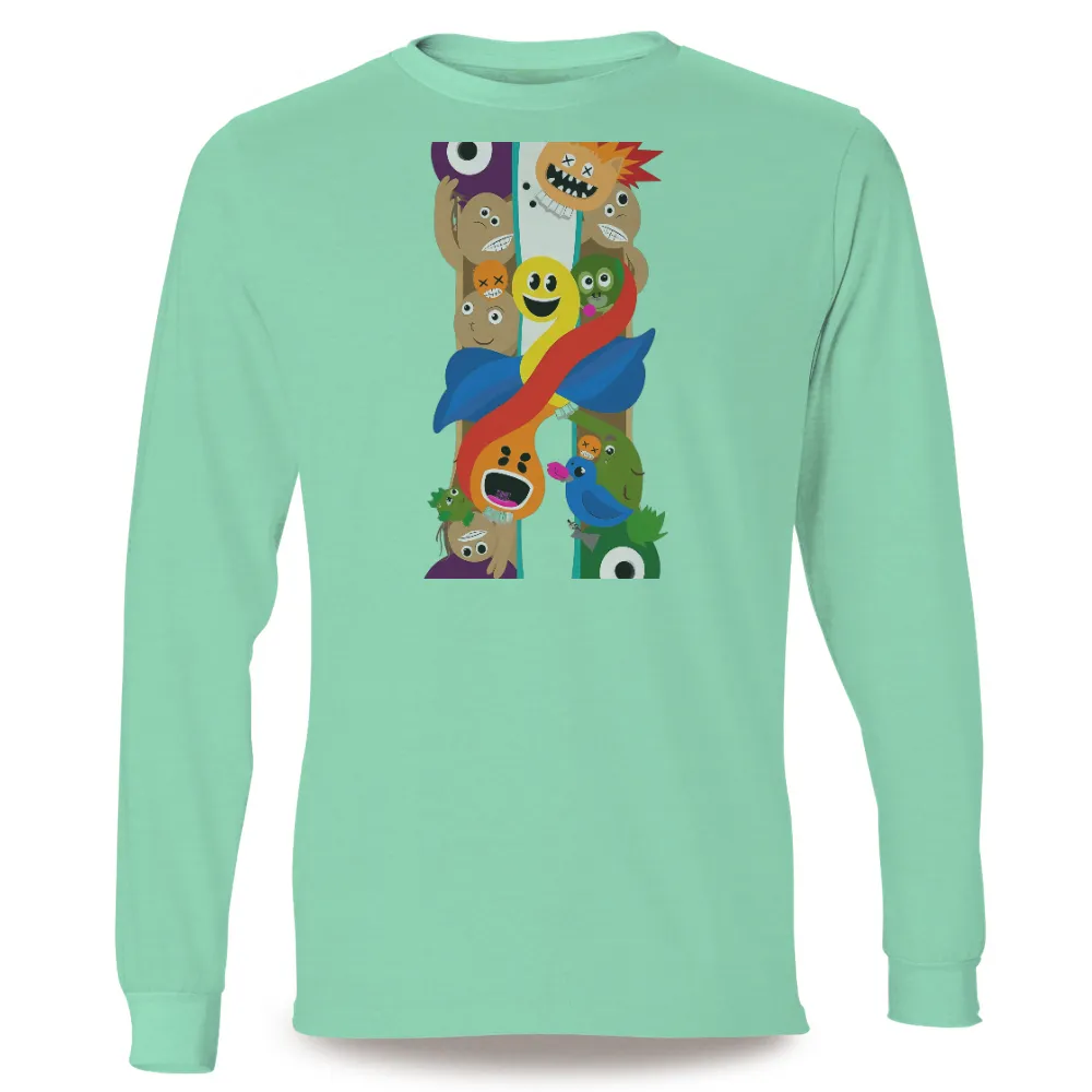 T-Shirt Printing: Embrace Your Quirks with Fun Characters| colorful background