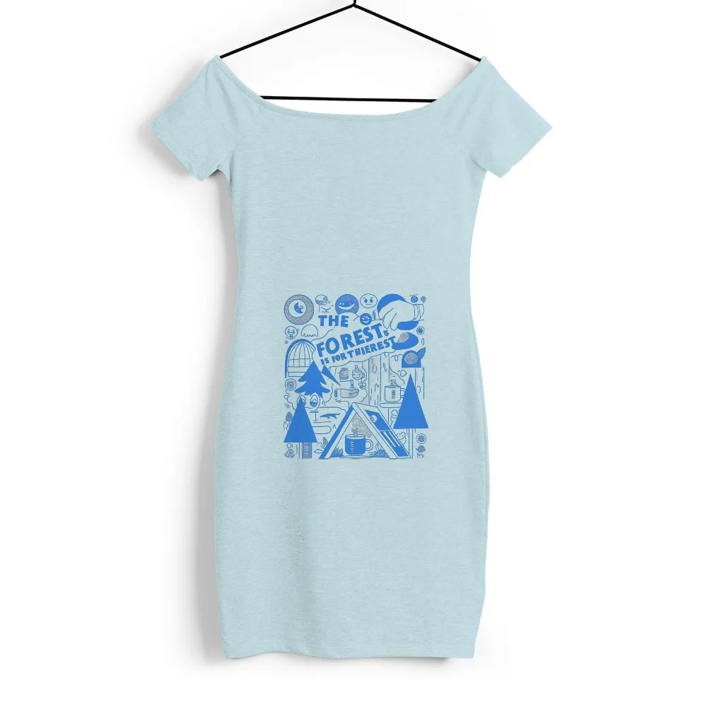 Shirts Graphic Tees: The Forest is for Thierest - Nature Adventure| camping elements