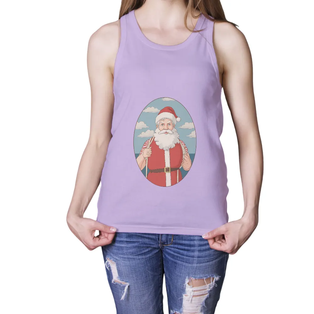 T-Shirts Custom: Modern Santa's Festive Adventure|big w christmas tshirts