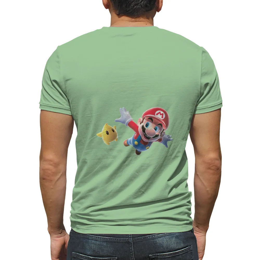 Customized Tee Shirts: Mario and Luma Adventure|you only got video game shirt