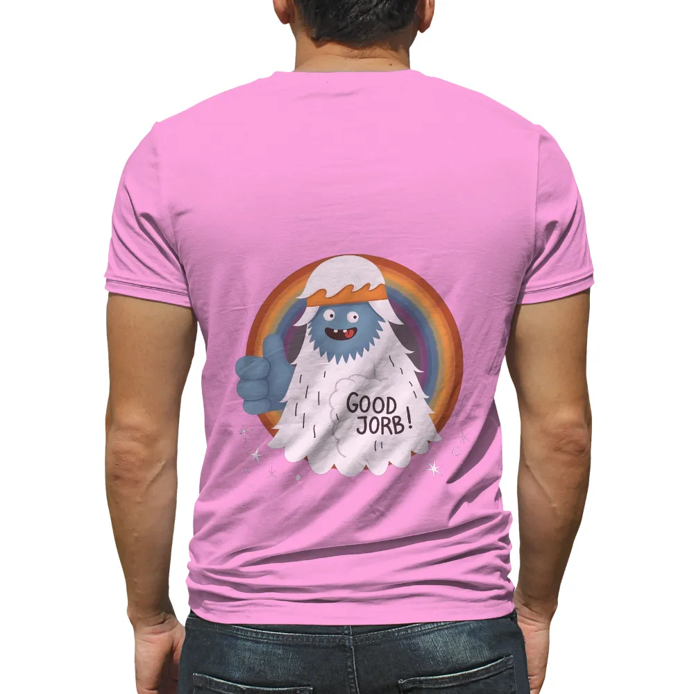 T-Shirts Design: Yeti's Good Job Rainbow - Funny & Quotes|military t shirts humor uk