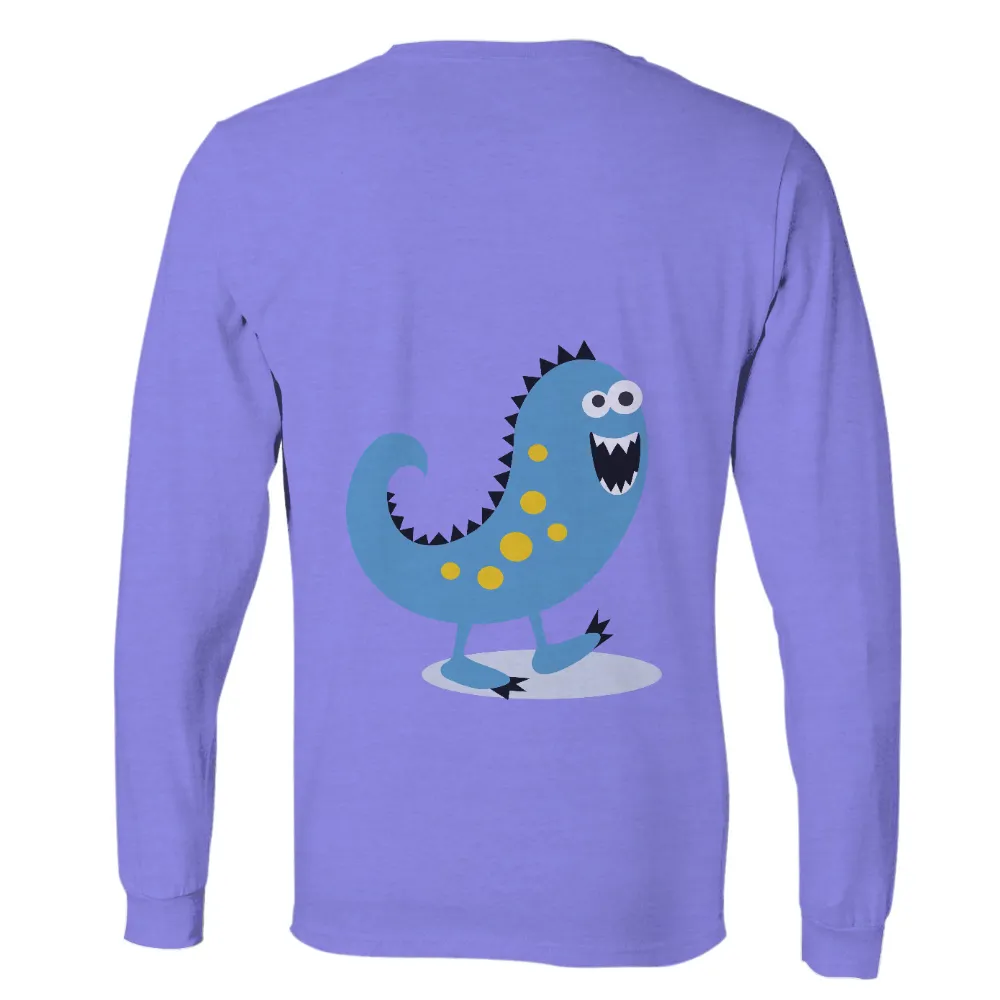 Tee Shirts Printed: Quirky Blue Monster Zippy - Whimsical Creatures|make t shirt design and sell them