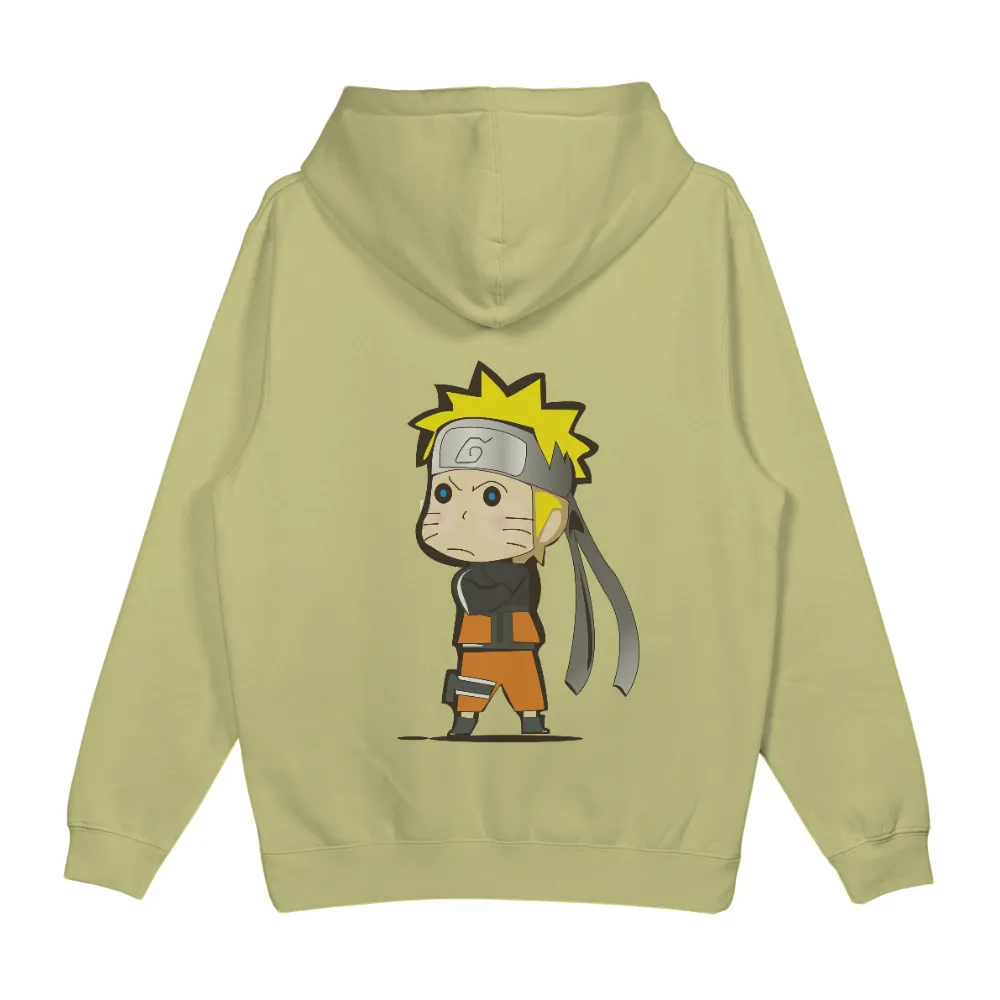 Tee Shirts Printed: Chibi Naruto - Determination and Spirit|men's art cotton colorful printed loose casual shirts