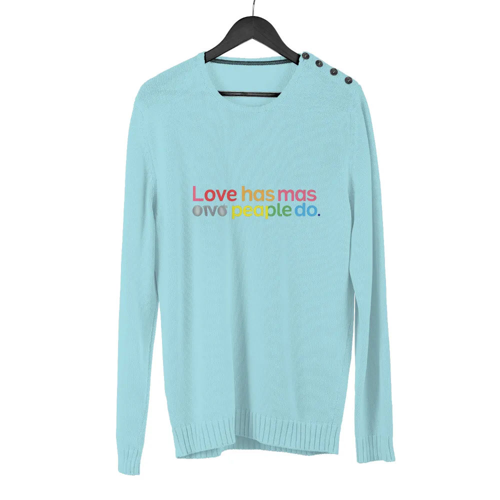 Vibrant and Whimsical Design: 'Love Has Mas People Do'|i love yu darvish shirt