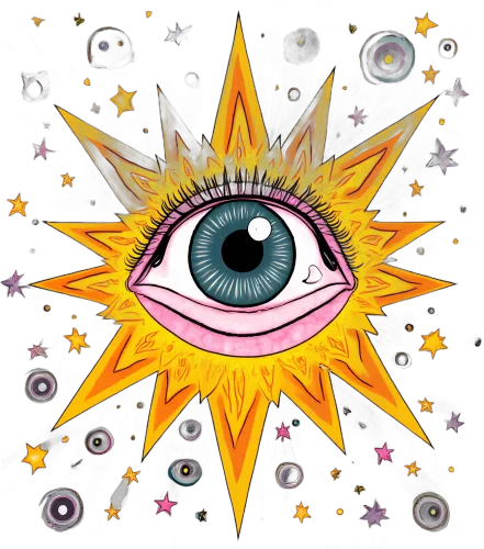 Tee Shirts Printed: Eye of Enlightenment - Cosmic Vision