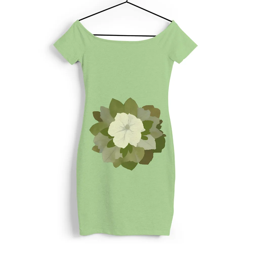 T-Shirts Design: White Flower Tranquility|camp crystal lake enjoy nature shirt