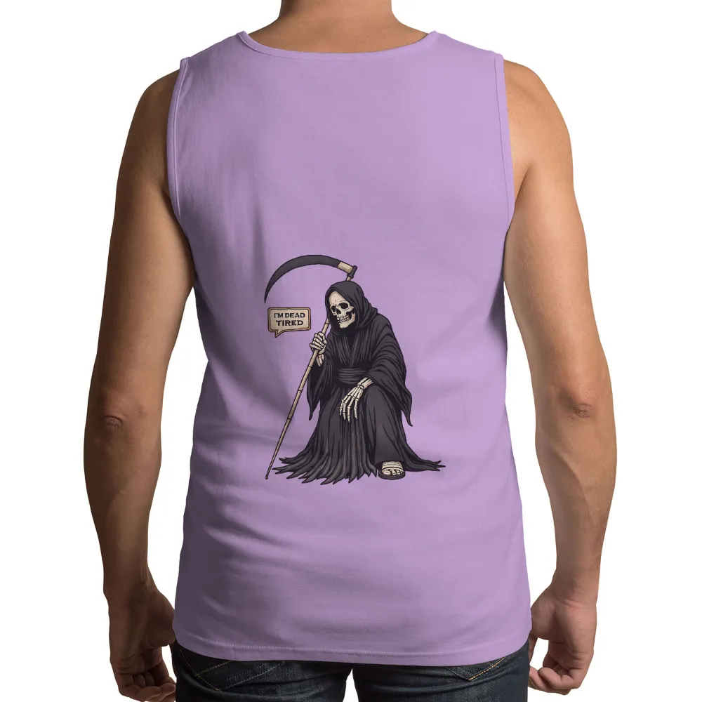 T-Shirt Printing: Grim Reaper - I'm Dead Tired|skeleton shirts dbd