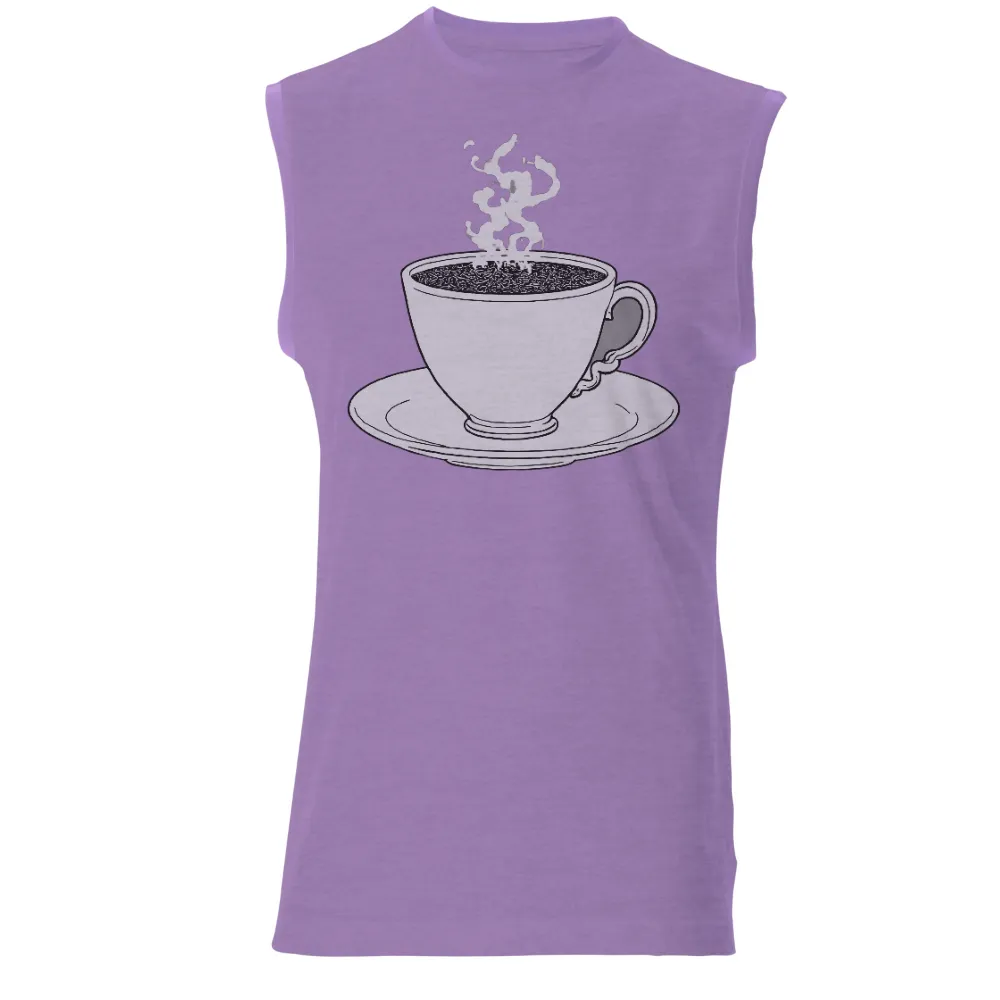 T-Shirts Design: A Cup of Coffee - Morning Tranquility| luxurious coffee moment