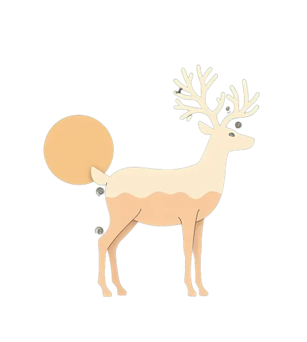 Customized Tee Shirts: Luna, the Deer of Harmony