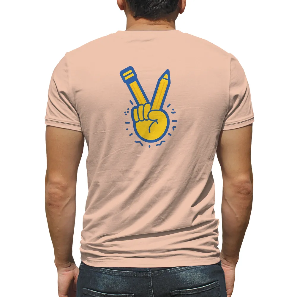 T-Shirts Design: Peace Through Art and Writing|lady pink street art