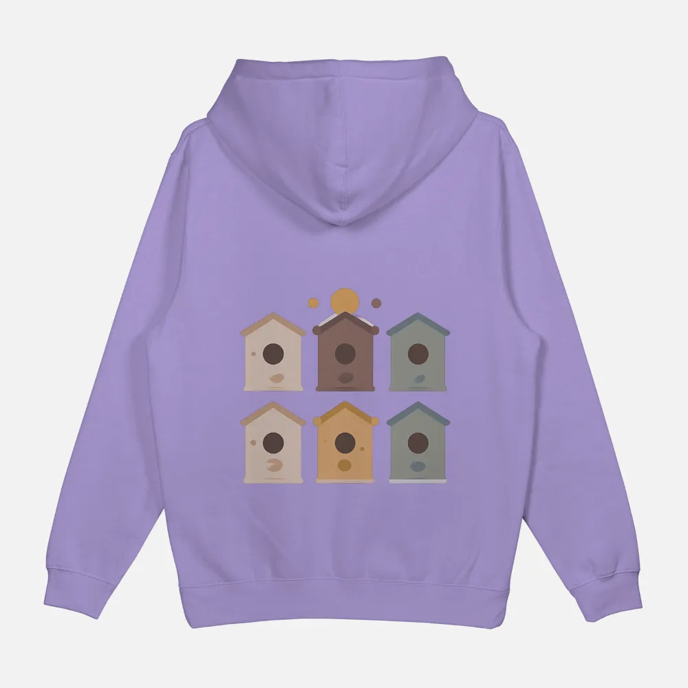 Charming Pastel-Colored Birdhouses Graphic Design|beer garden t shirt