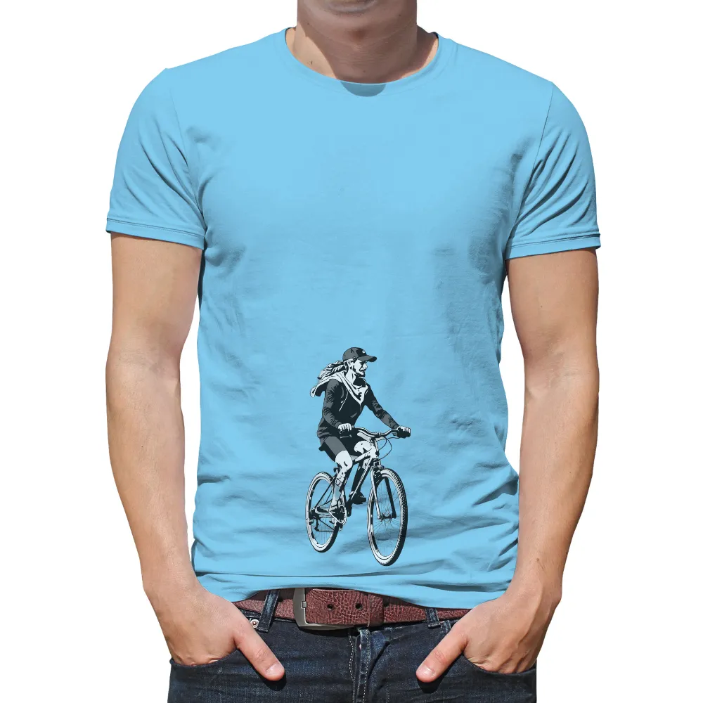 TShirt Design: Embrace Freedom with Bicycle Silhouette|gottex lifestyle sun shirts