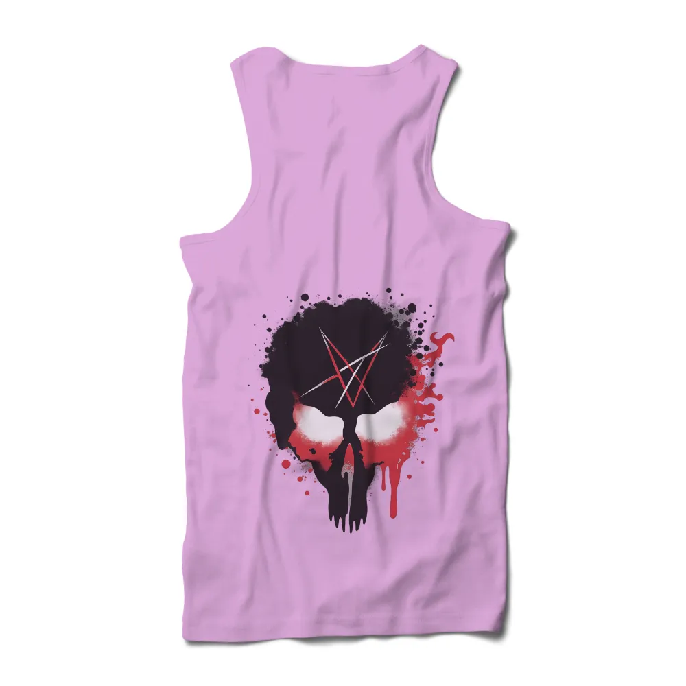 Customized Tee Shirts: Dark Art Skull Design| Supernatural art