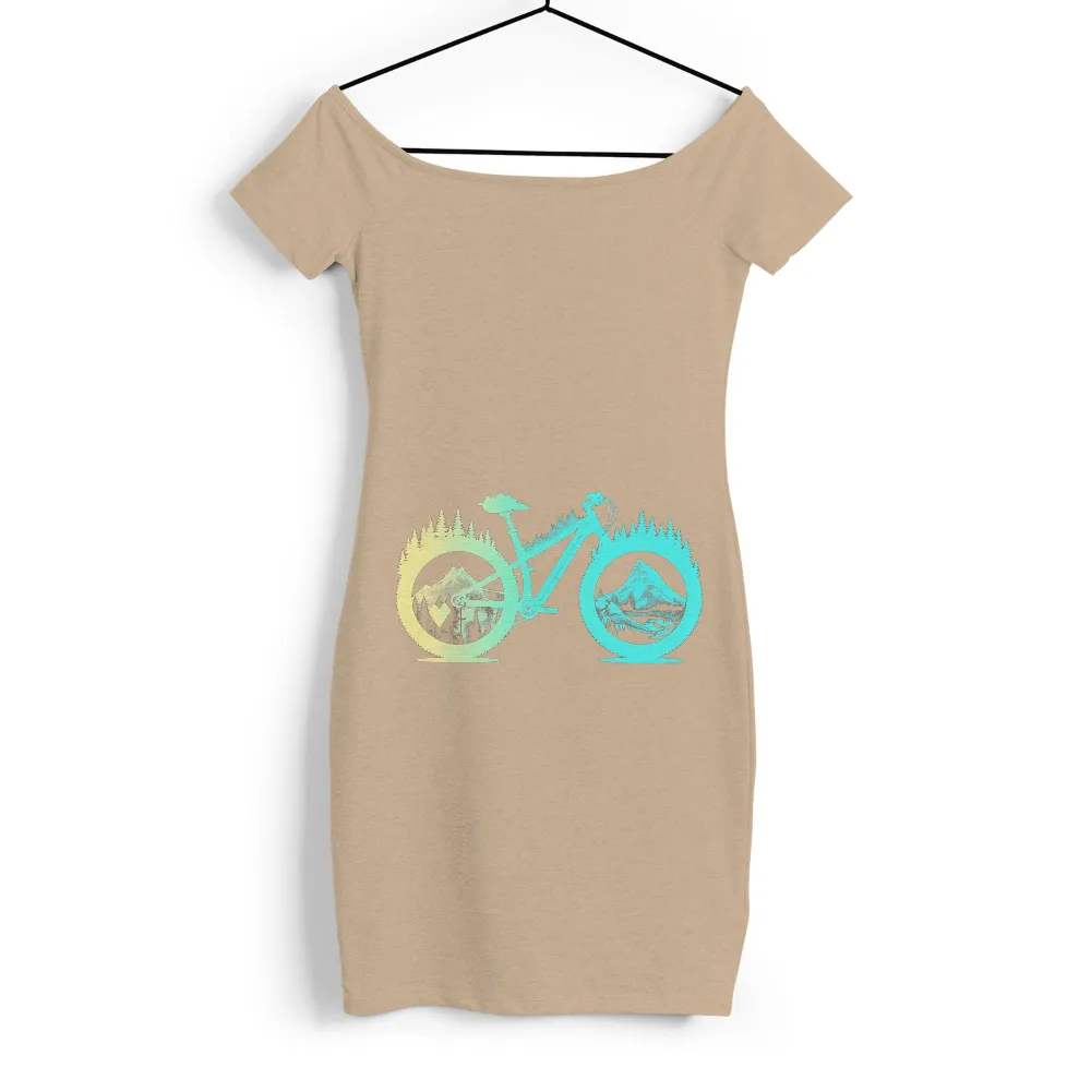 Tee Shirt Printing: Mountain Bike Adventure - Nature's Harmony|lakers lake show t shirt