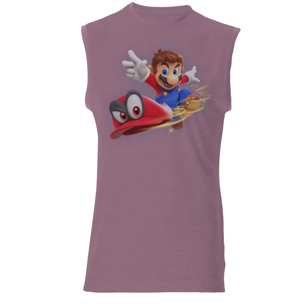 Tee Shirts Printed: Mario and Cappy Adventure|video game class t shirt