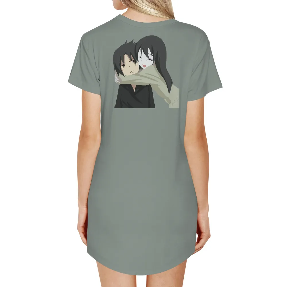 Customized Tee Shirts: Anime Characters Embrace - Support and Comfort|comfort colors bleach dye