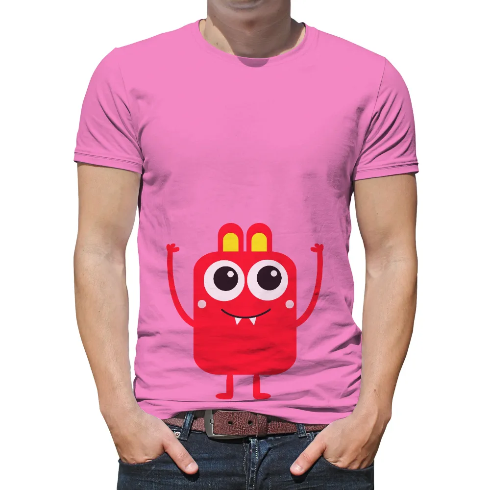 Shirts Graphic Tees: Embrace Positivity with Zippy the Red Monster|music art love happiness t shirt