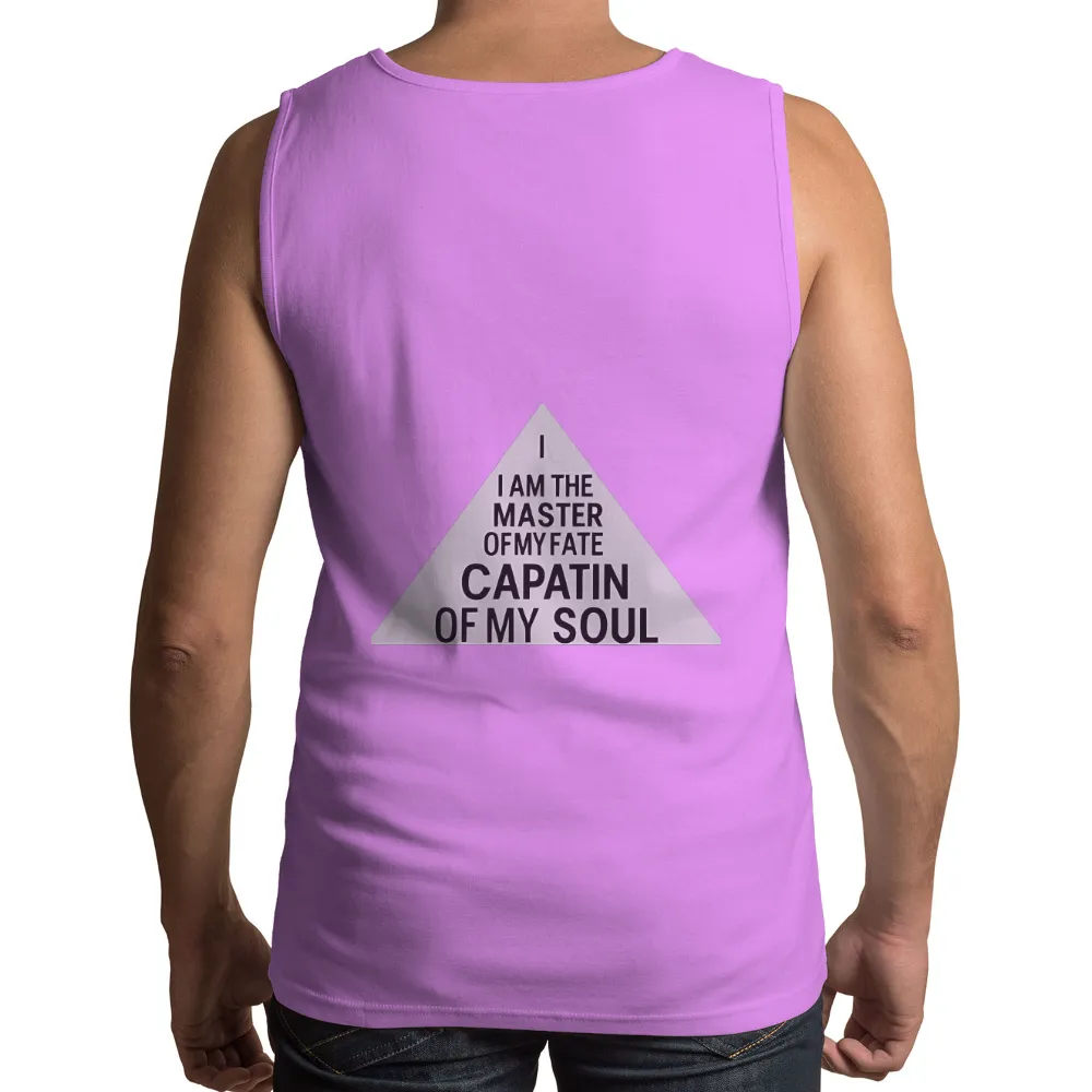 Custom T-Shirt Printing: Master of My Fate, Captain of My Soul| inspiring design