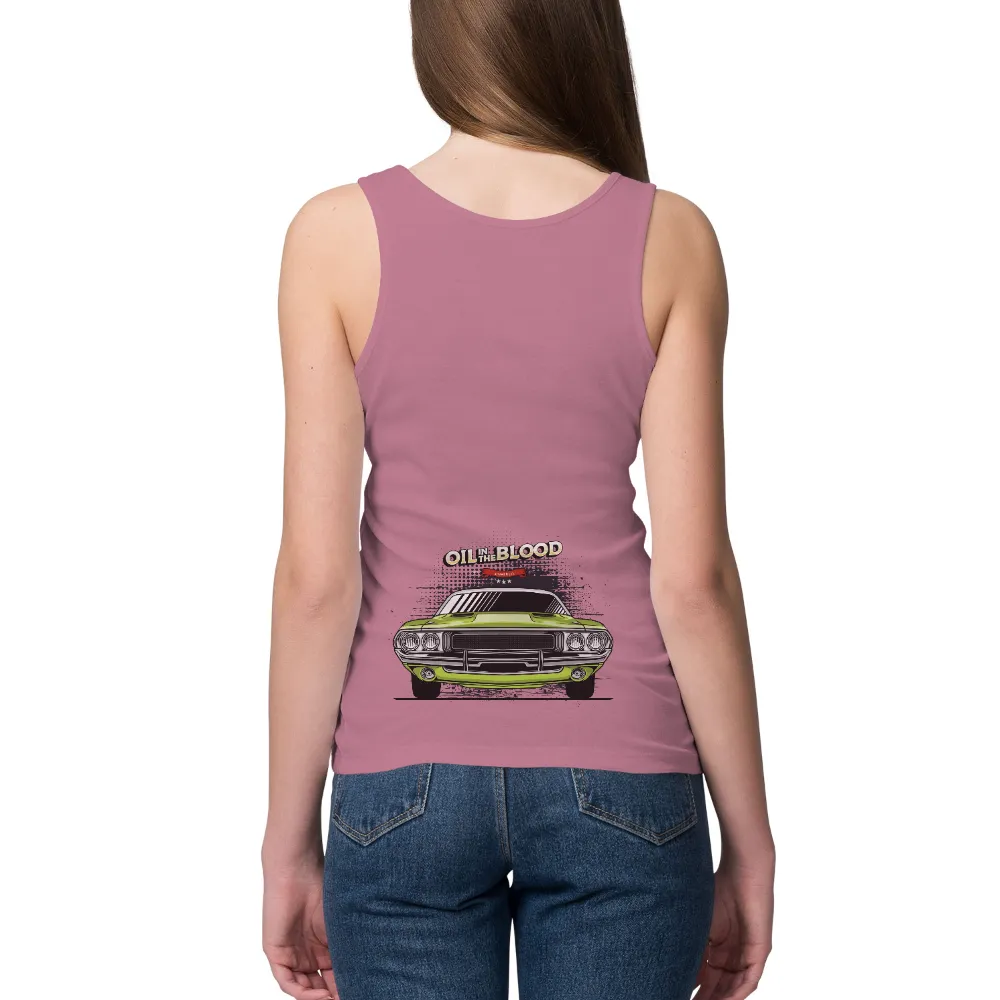 Graphic Tees: Oil in the Blood - Muscle Car Enthusiast|nba vintage tshirts