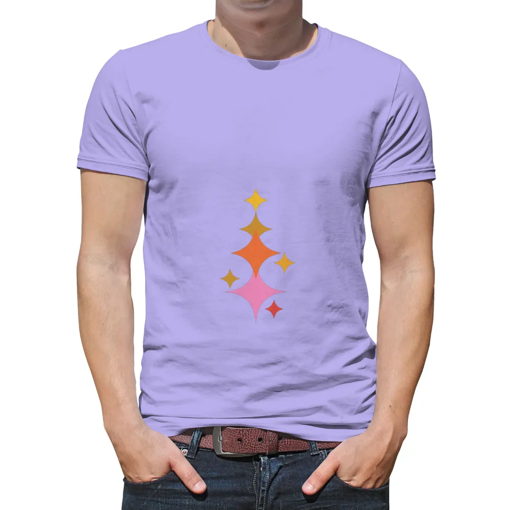 Graphic Tees: Vibrant Stars - Capture Life's Moments|women's sonoma goods for life essential v neck tee