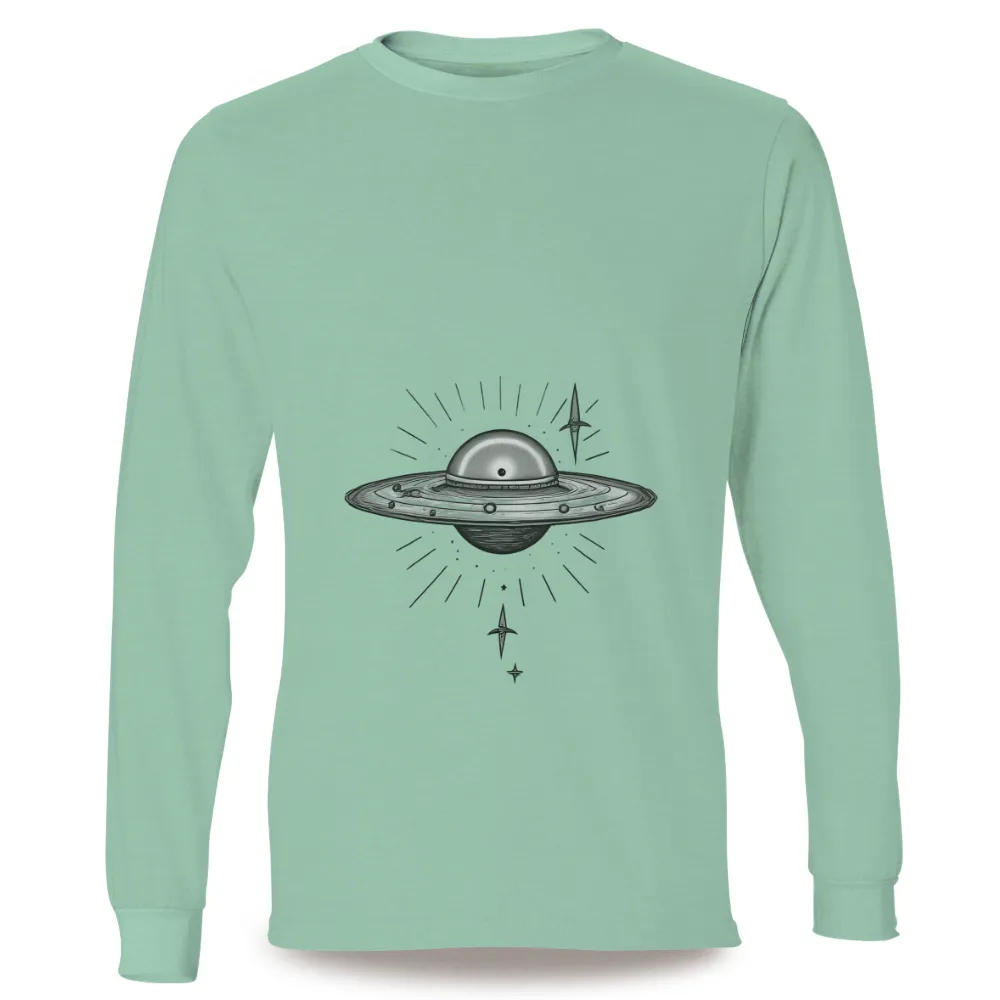 Tee Shirt Printing: Mysterious UFO Encounter - Artistic Designs|space invaders shirt ready player one