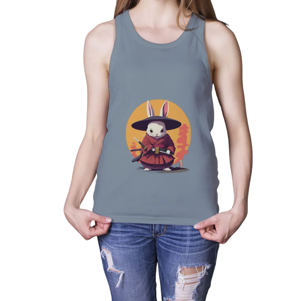 TShirt Design: Samurai Rabbit Warrior - Anime Art|battle tested warrior queen shirt