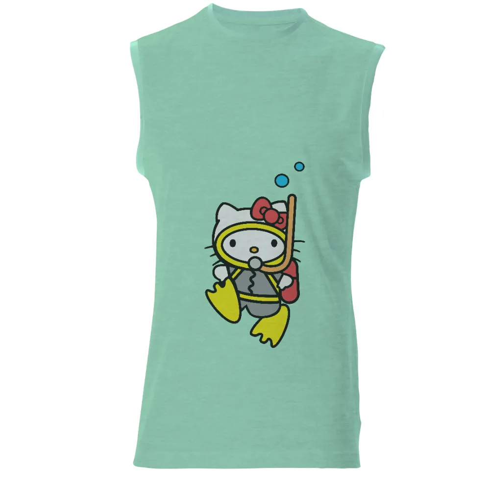 TShirt Design: Kitty's Underwater Adventure|hello kitty easter shirt