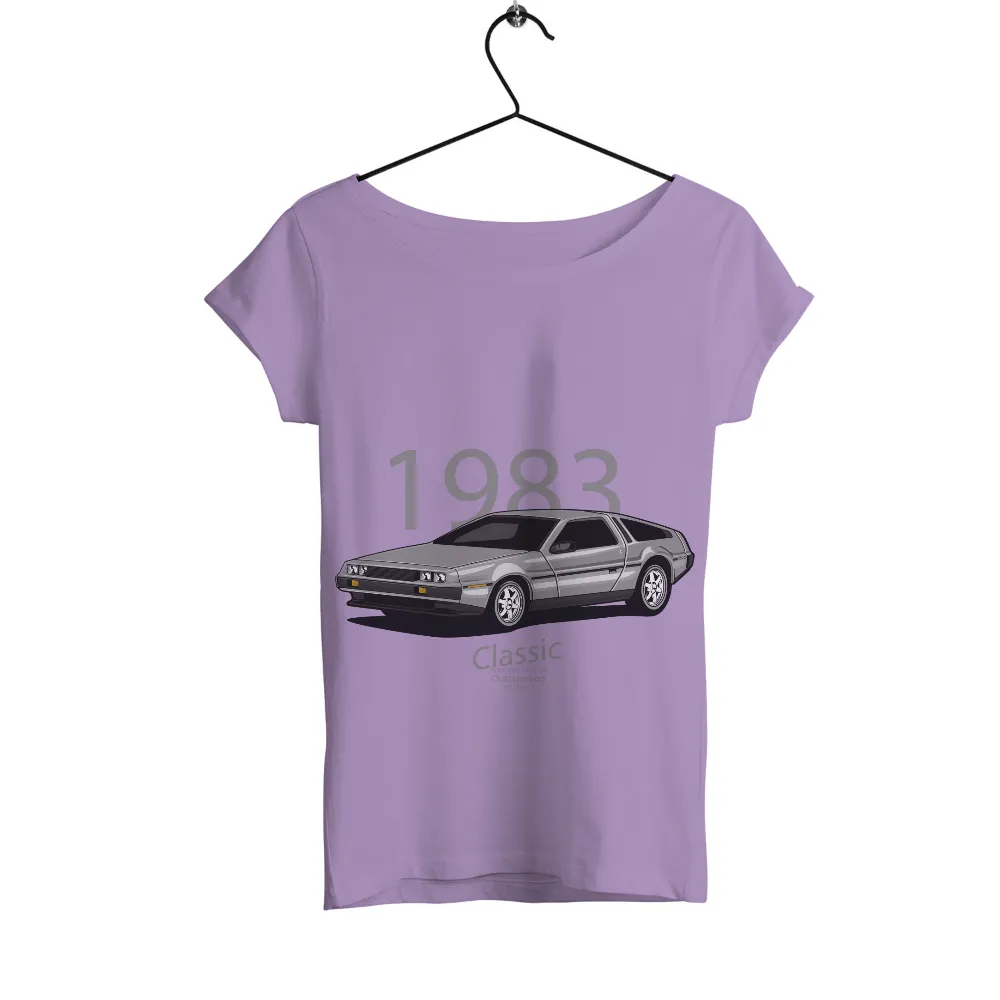 Tee Shirt Printing: 1983 DeLorean - Vintage & Retro Classic Car Design|score draw england 70 black out retro home shirt