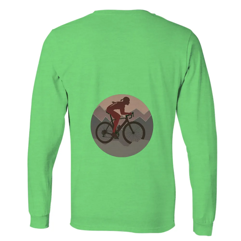 T-Shirts Design: Cycling Through Mountains at Sunrise|the mountain butterfly t shirt