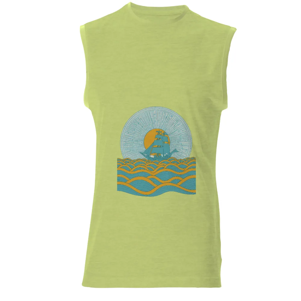 Shirts Graphic Tees: Sailing Ship Adventure|Majestic sailing ship