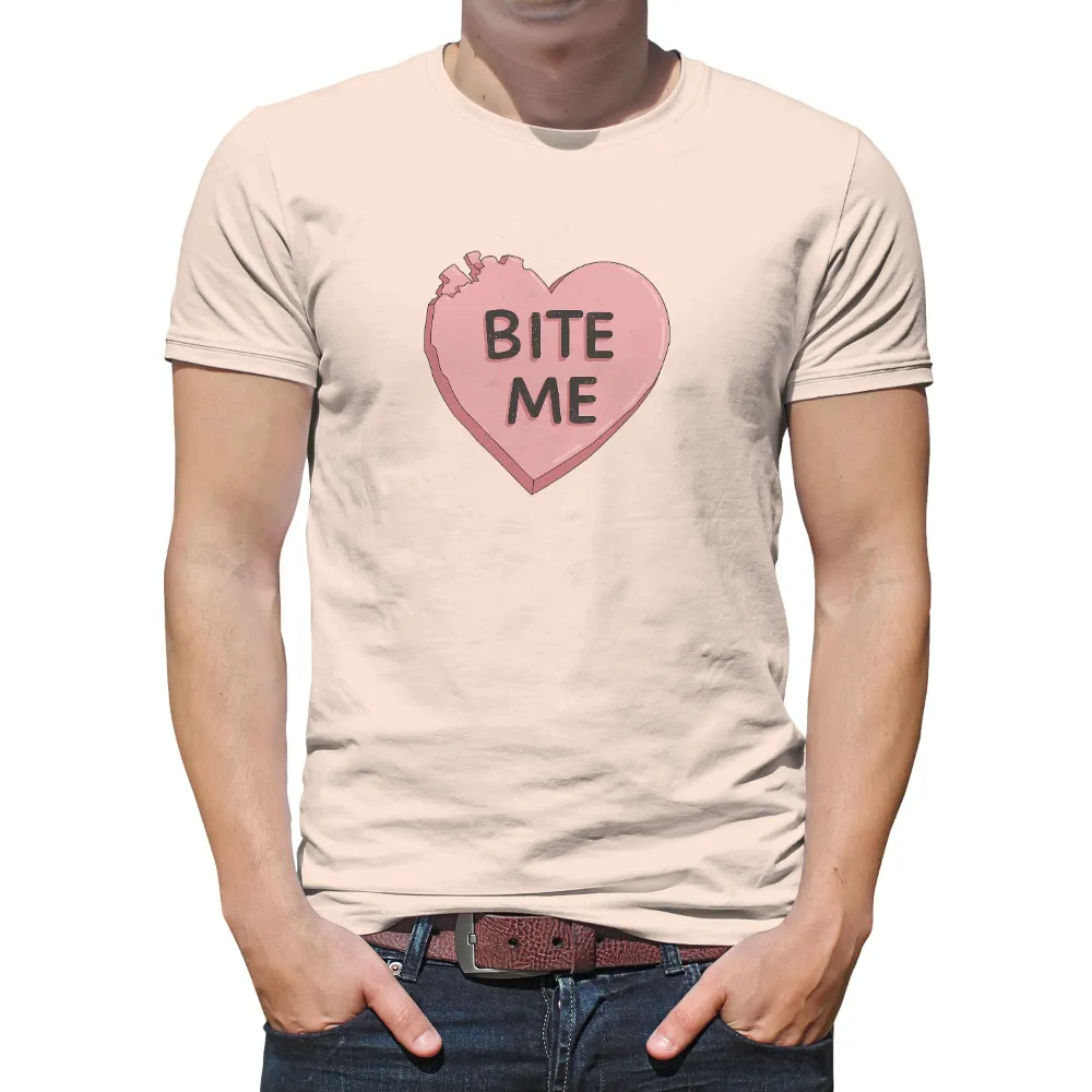 Shirts Graphic Tees: Bite Me Heart Candy - Funny & Quotes|minnie valentines day shirt