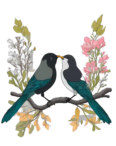 Custom Tee Shirts: Birds of Love | Unity and Peace