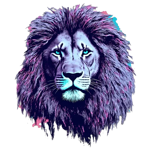 TShirt Printing: Majestic Lion Art | Wildlife & Modern Art Tees