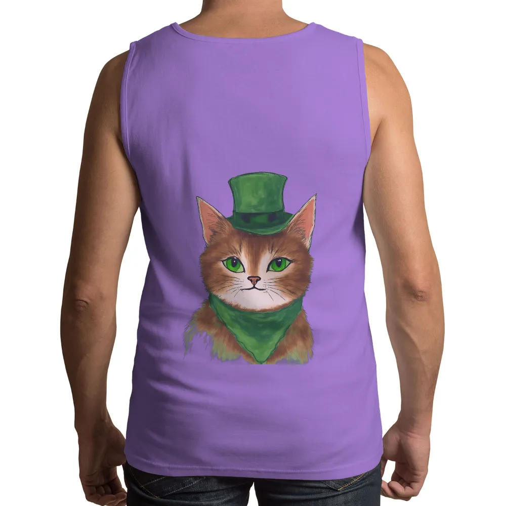 T-Shirt Printing: Leprechaun Cat - Whimsical Charm and Luck|junji ito's cat diary sudden attack t shirt