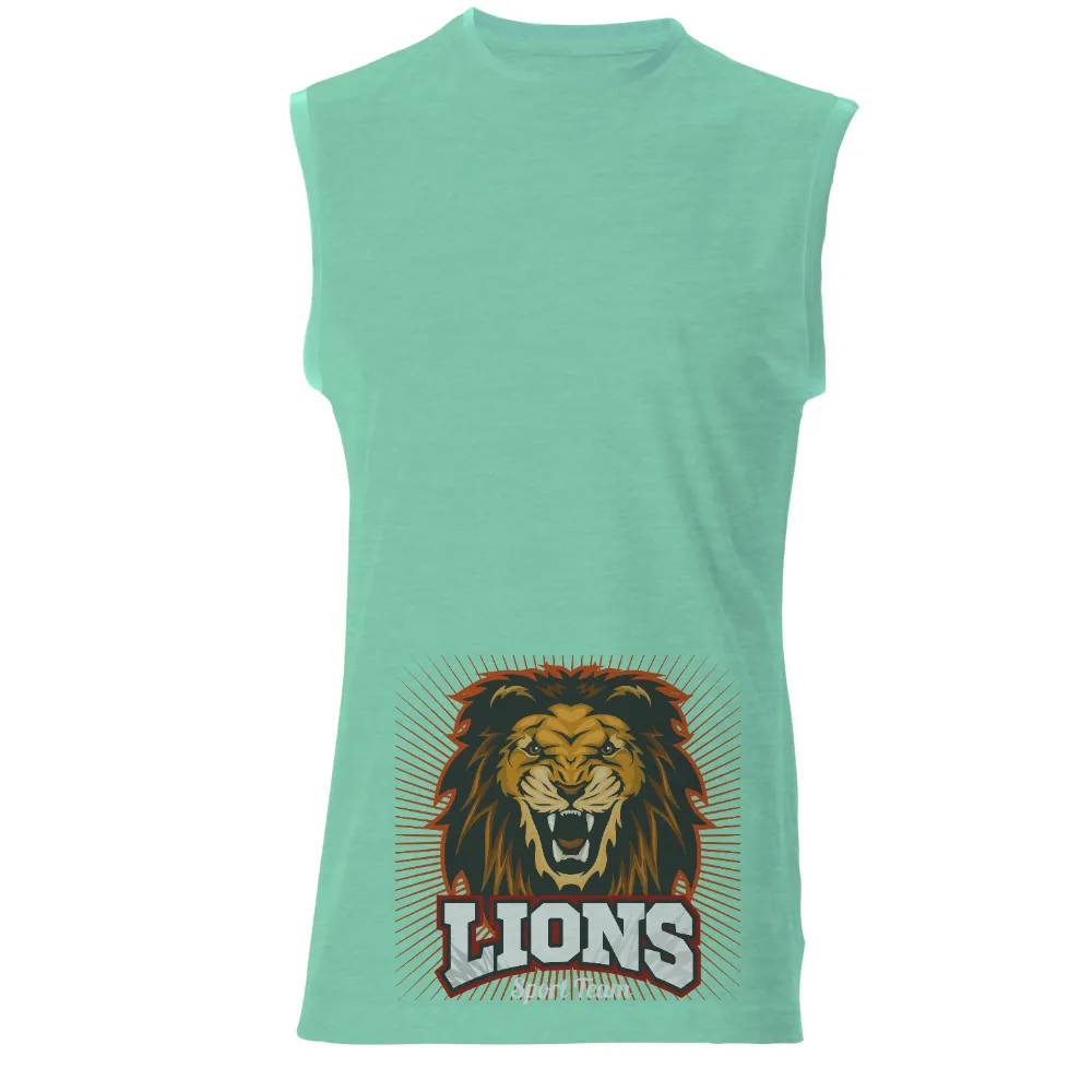 Lions Sport Team T-Shirts Pattern: Strength and Courage|charlotte mls team jersey