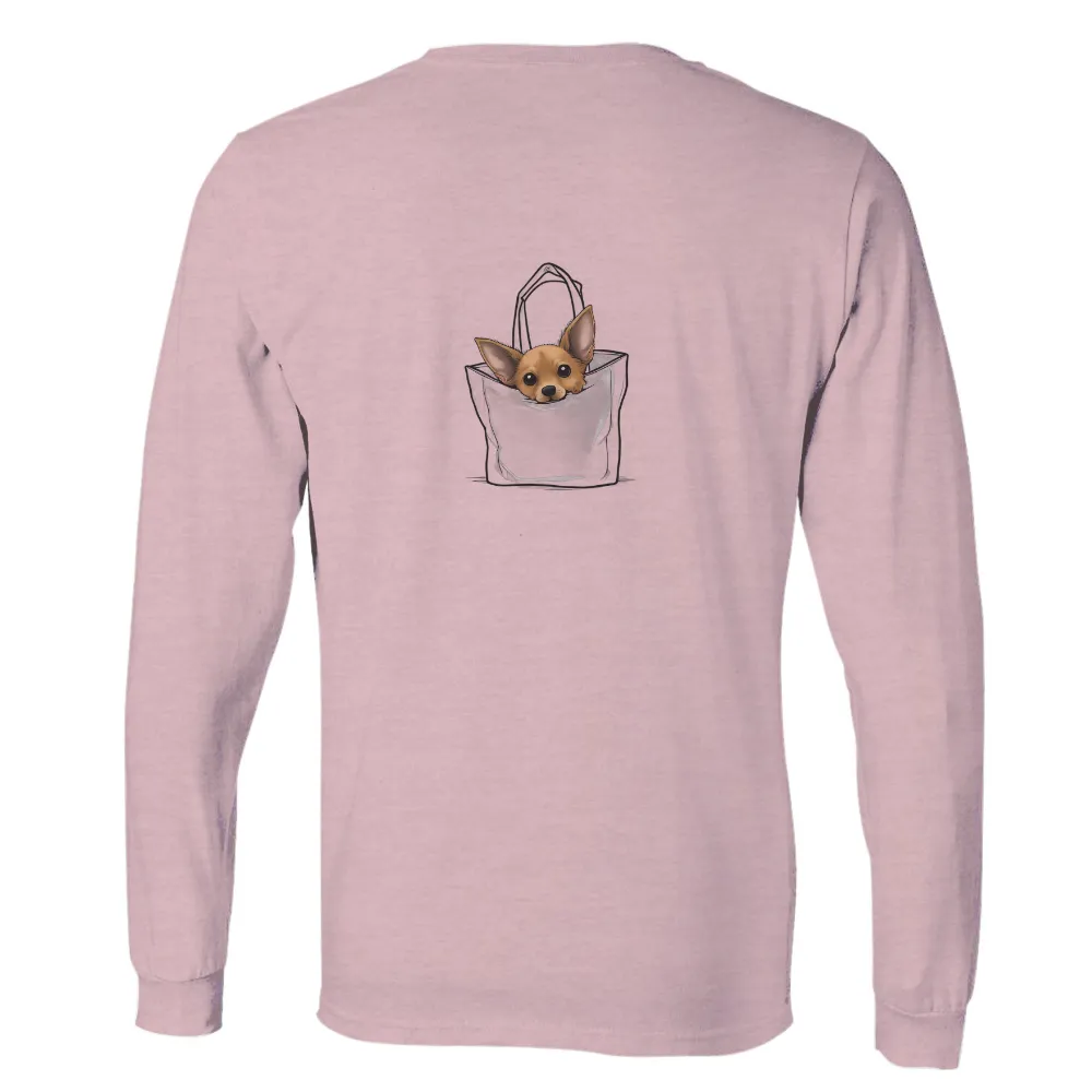 T-Shirt Printing: Adorable Chihuahua in a Tote Bag|cute valentines shirts for women