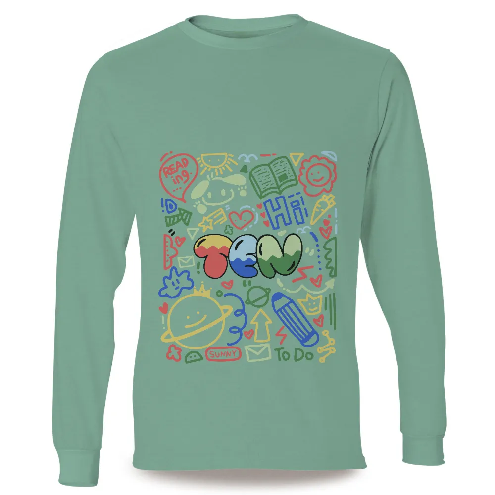 TShirt Design: Embrace Childhood Joy and Creativity|men's art cotton colorful printed loose casual shirts