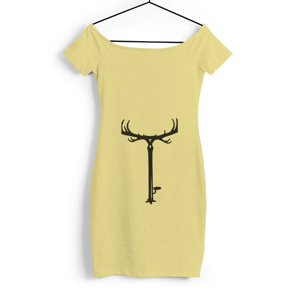 TShirt Design: Majestic Deer - Nature's Grace and Power|t shirt painting on nature