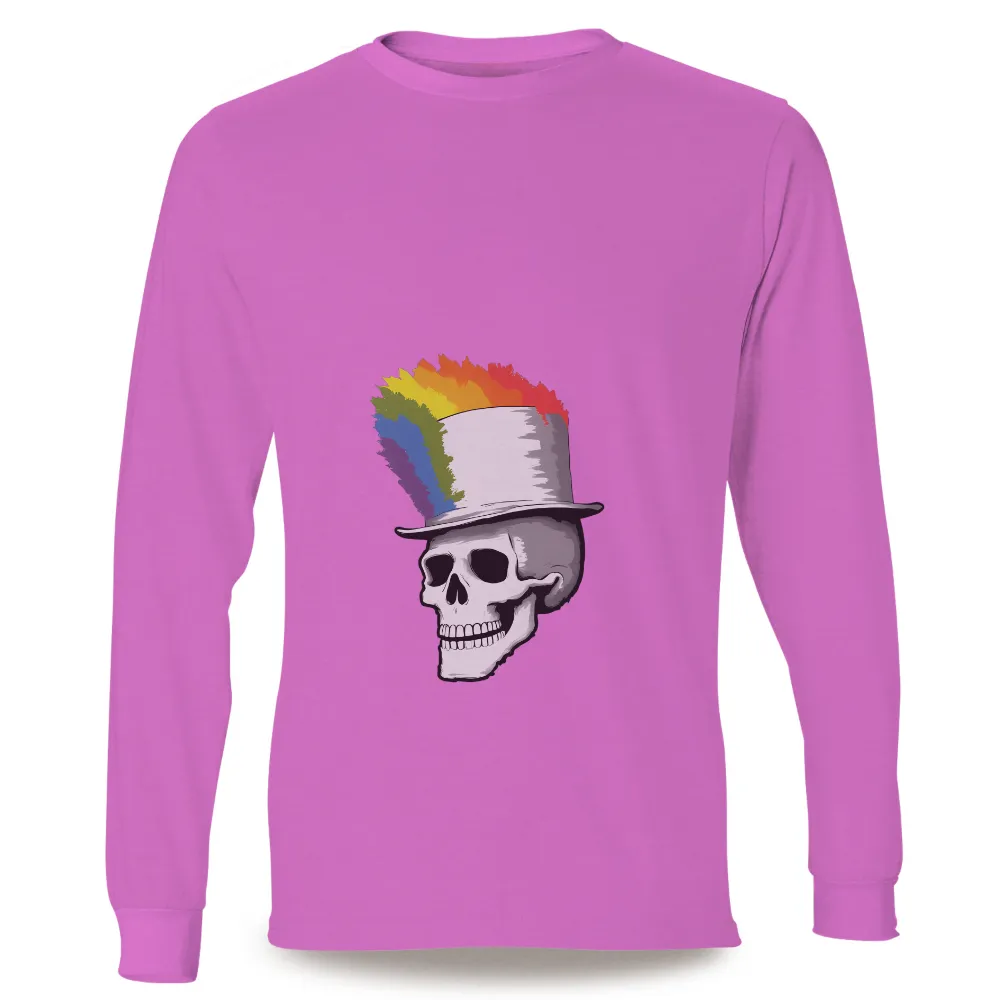 T-Shirt Printing: Celebrate Diversity with a Punk Rock Skull Design| Vibrant skull design