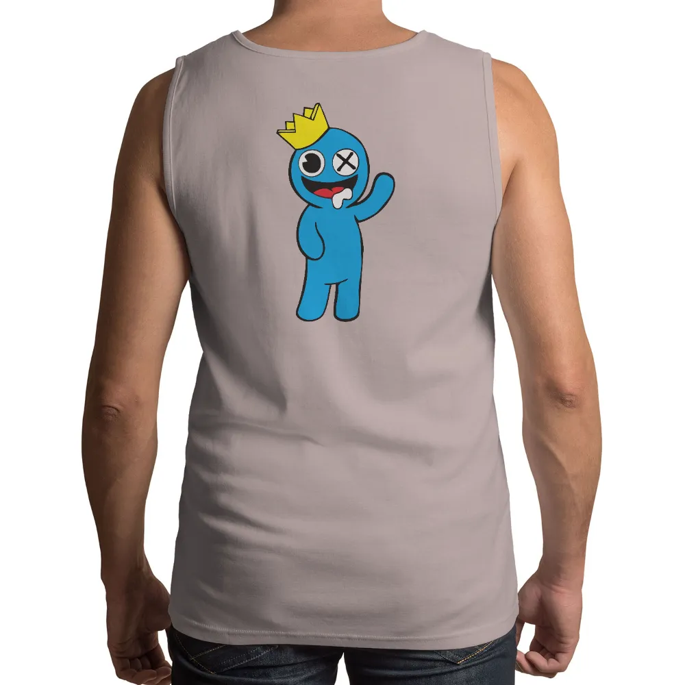 T-Shirts Pattern: Bloop - The Quirky Blue Character with a Golden Crown|roblox cow t shirt