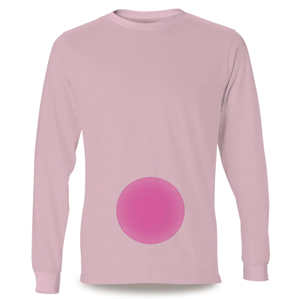 Minimalist Glowing Pink Circle: Modern Art Redefined|aesthetic pink roblox t shirt