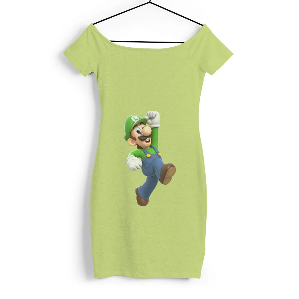 Customized Tee Shirts: Luigi's Adventure - Gaming Fun|fun summer button down shirts