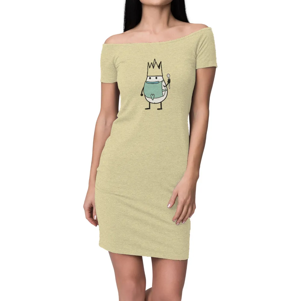 Custom Tee Shirts: Eggbert the King of Happiness|designer cartoon t shirts